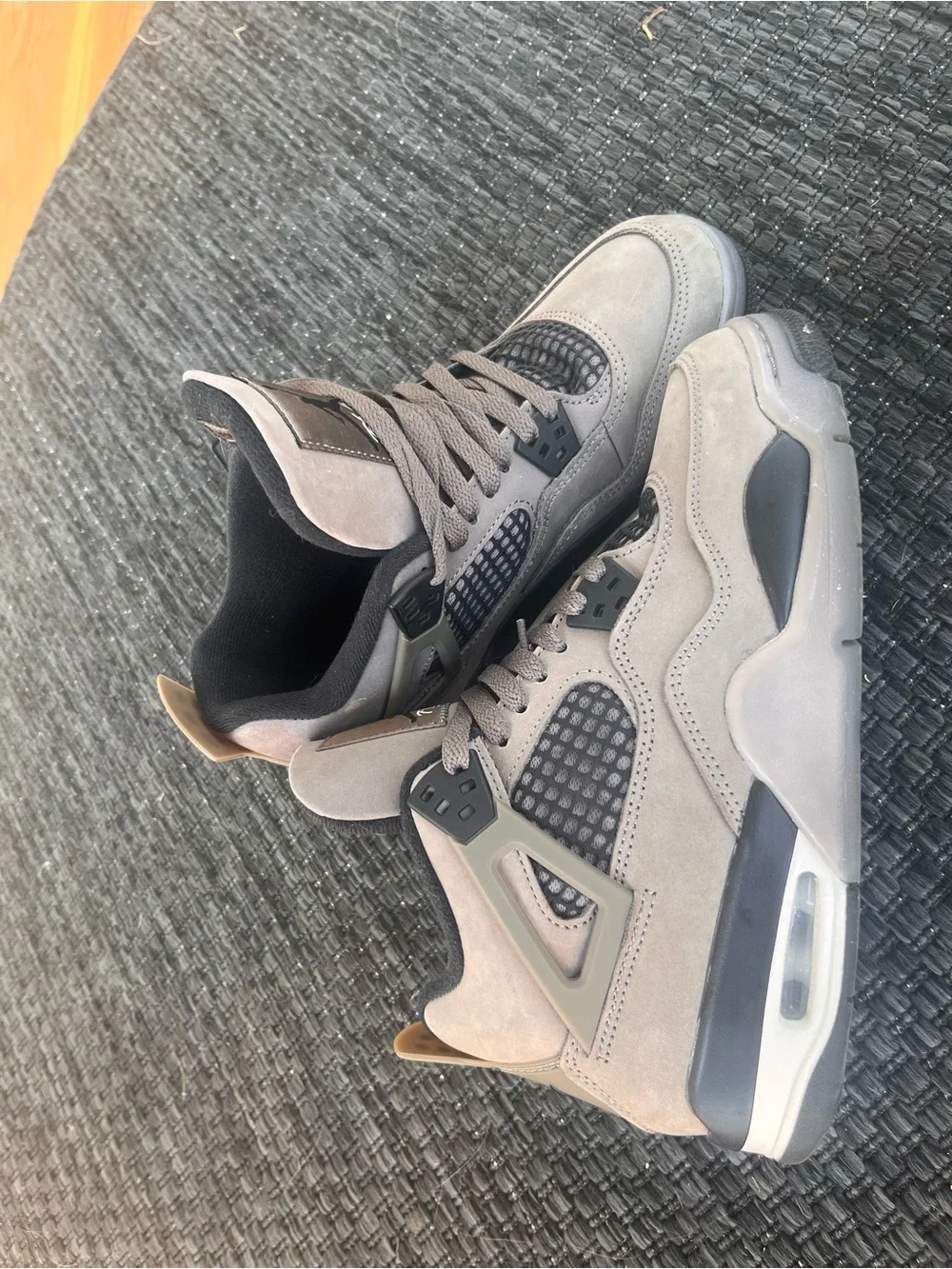 Jordan Men's Suede Retro Sneakers in Grey and Black
